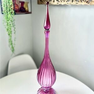 Rare Alfredo Barbini Murano Genie Bottle Decanter